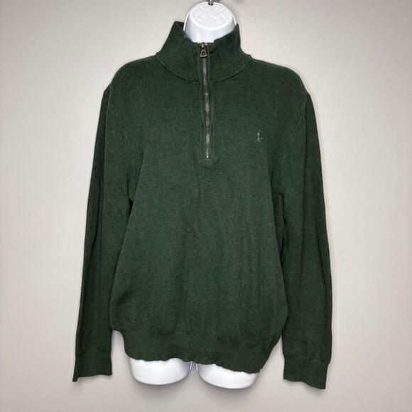 Polo by Ralph Lauren Sweaters - Polo Ralph Lauren Dark Green Pima Texture Half Zip Sweater Women's Size L